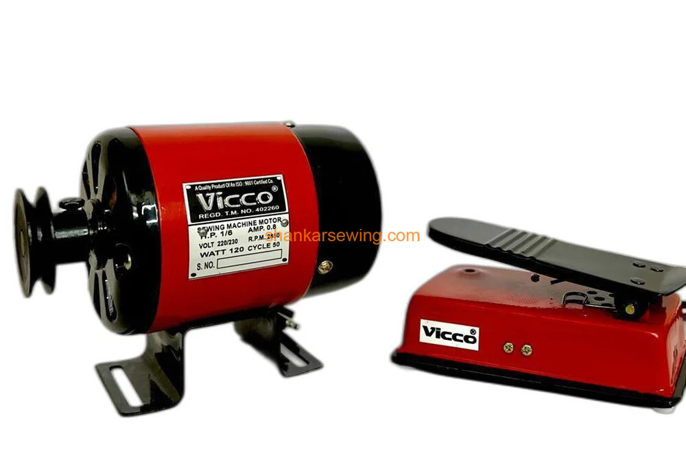  1/6 HP Carbon Less Sewing Machine Motor With Speed Controller 