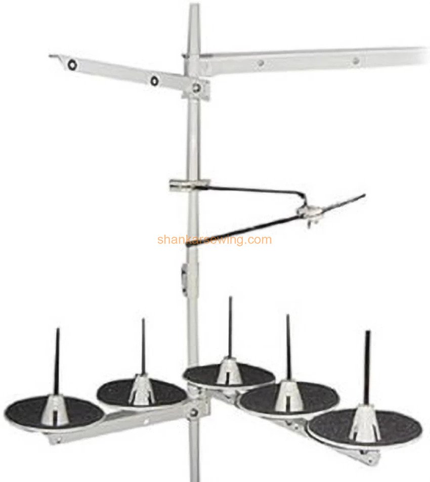  Industrial Overlock Machine 5 Spool Thread Stand (five thread) Sewing Machine  (Steel) 