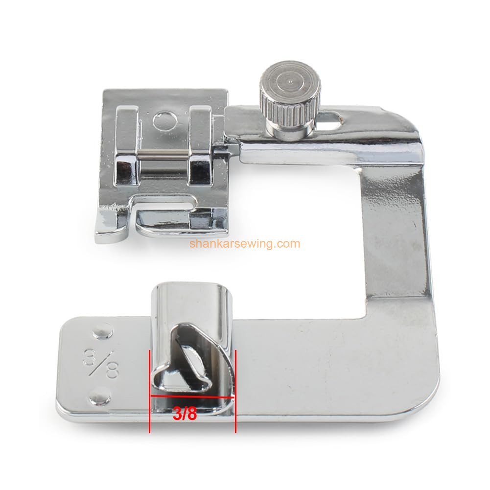 6290 3/8 Hemming Cloth Strip Presser Foot Sewing Parts Hemmer Foot Rolled 3/8 