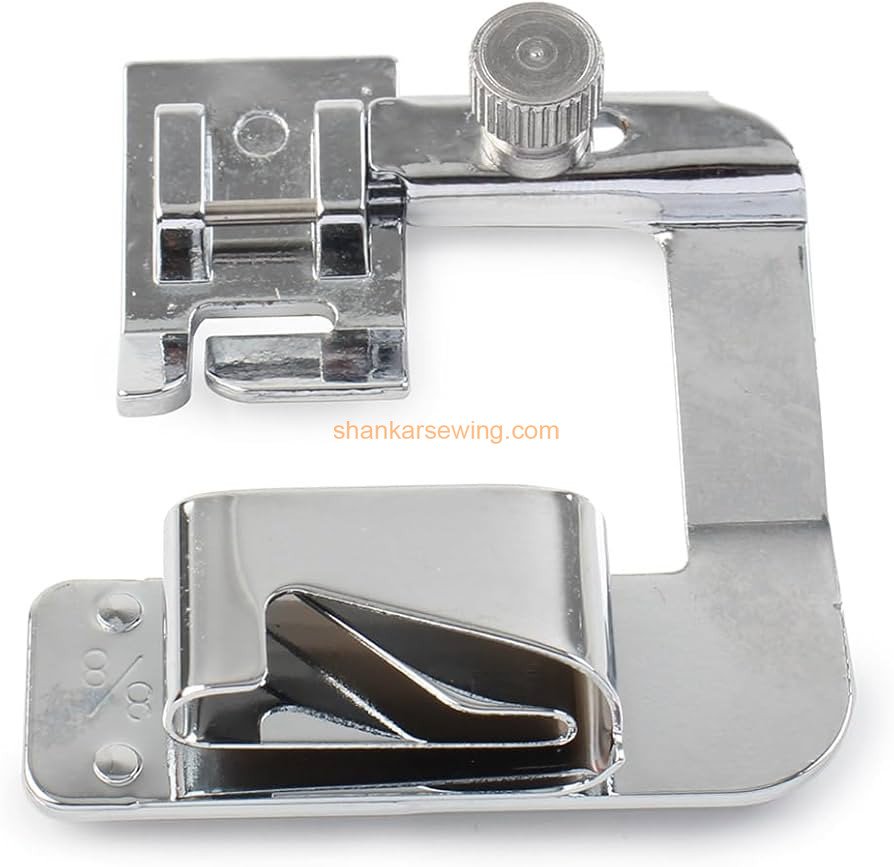 6290 8/8 Hemming Cloth Strip Presser Foot Sewing Parts Hemmer Foot Rolled 