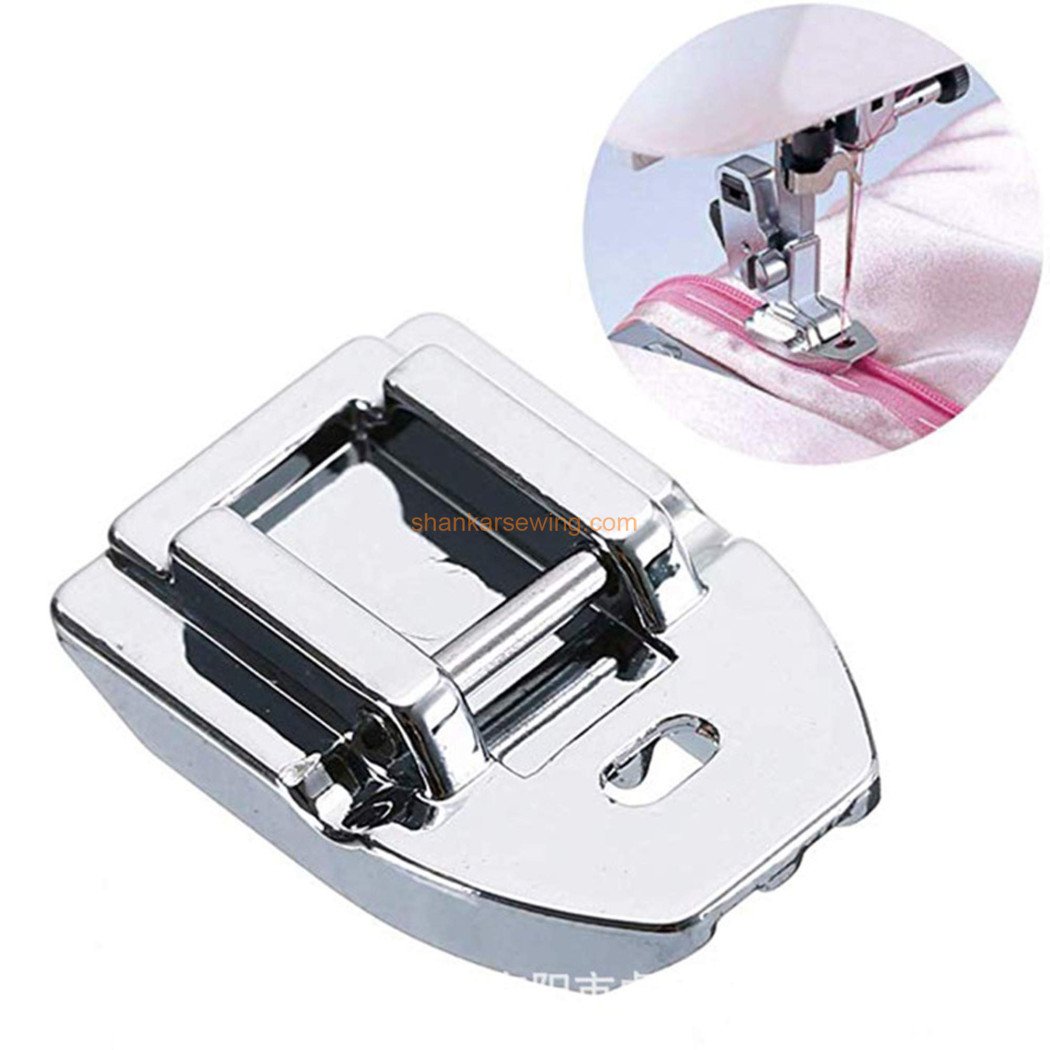 7306A FOOT Concealed Invisible Zipper Foot Fits All Low Shank Snap-On PRESSER FOOT 