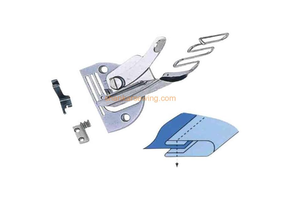 A10 /S60 34MM... A10 Double Fold Right Angle 34MM Binder Industrial Sewing Machine 