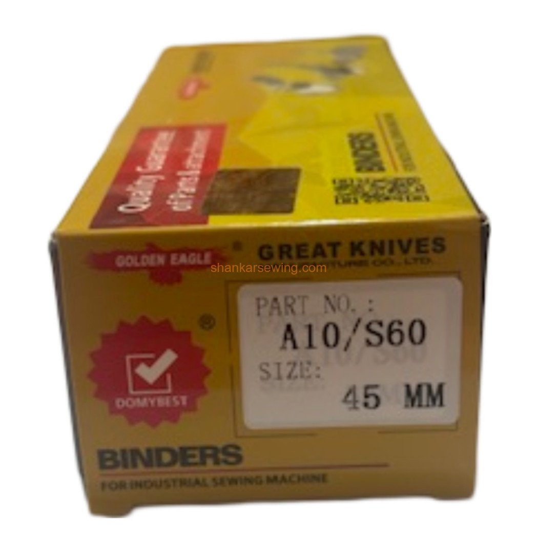 A10 /S60 45MM A10 45MM BINDER DDL-8100, DDL-8300, DDL-8500, DDL-8700, DDL-5550, and DDL-555