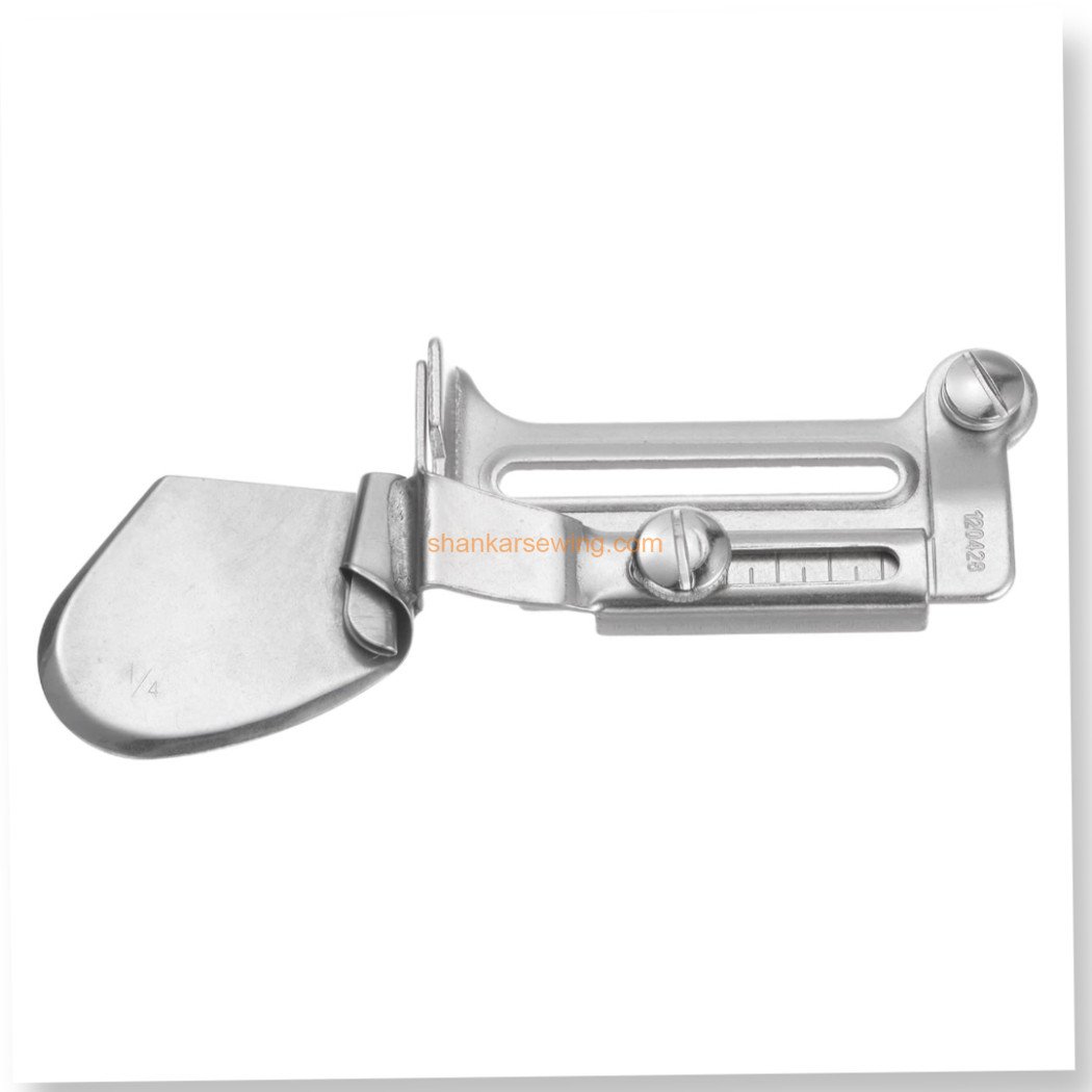 A11 1/4 A11 Sewing Binder, Flat Seamer Folder Adjustable Rolled Hem Foot Curling Device Presser Foot DDL-8100, DDL-8300, DDL-8500, DDL-8700, DDL-5550, and DDL-555