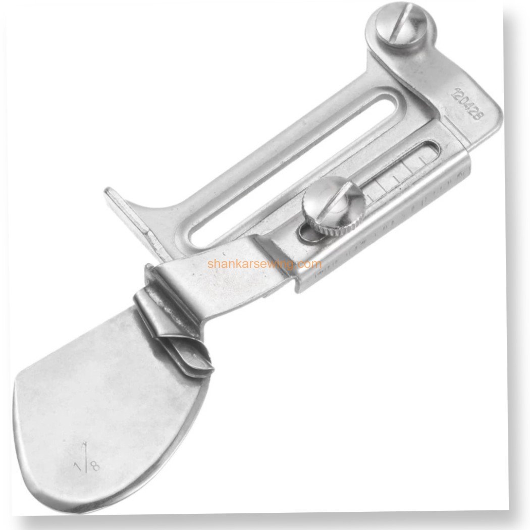 A11 1/8 A11 Sewing Binder, Flat Seamer Folder Adjustable Rolled Hem Foot Curling Device Presser Foot DDL-8100, DDL-8300, DDL-8500, DDL-8700, DDL-5550, and DDL-555