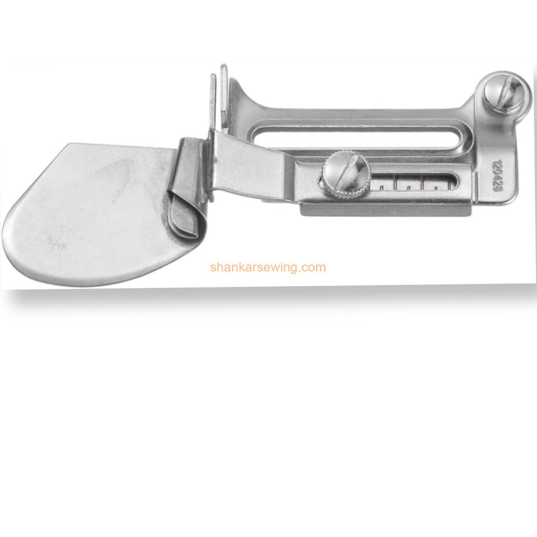 A11 5/16 / A115/16 A11 Sewing Binder, Flat Seamer Folder Adjustable Rolled Hem Foot Curling Device Presser Foot DDL-8100, DDL-8300, DDL-8500, DDL-8700, DDL-5550, and DDL-555