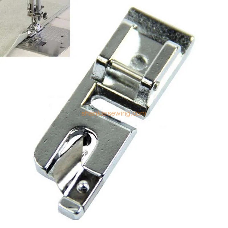 CY-7307 / PIKO FOOT Metal Pico Snap-On Foot for All Automatic Sewing Machines Compatible (Singer/Ushaa/Brother) Narrow Roll Edge Presser Foot Hemmer Hem Foot Feet Snap on Home use Steel FASHION MAKER