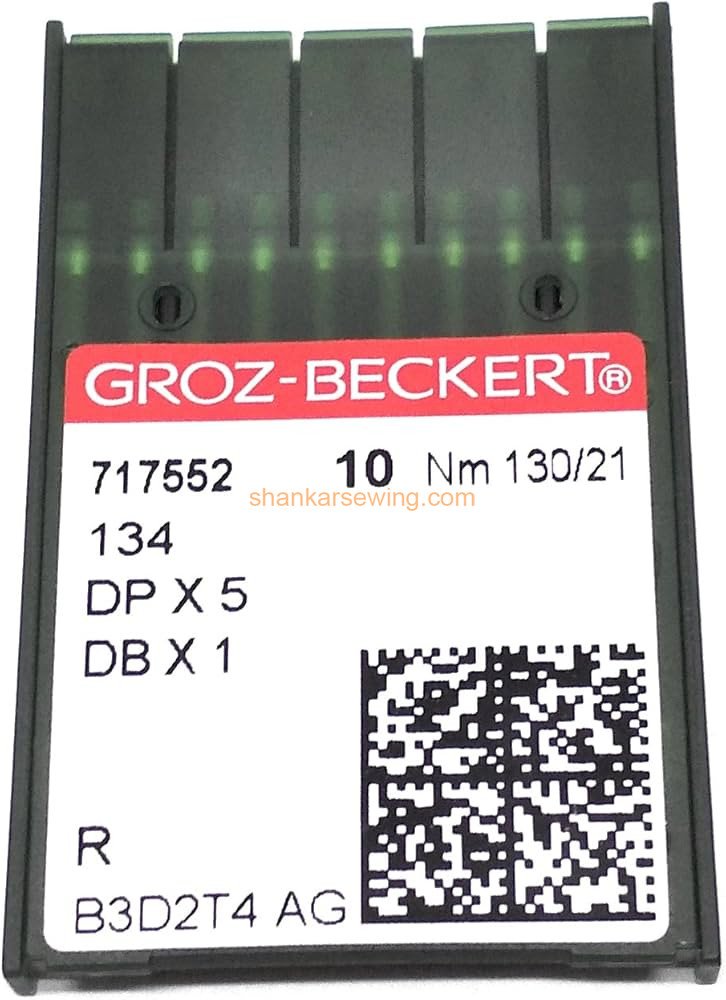 DBX1 130/21 DB21 NEEDLE(10 NEEDLE) DDL-8100, DDL-8300, DDL-8500, DDL-8700, DDL-5550, and DDL-555