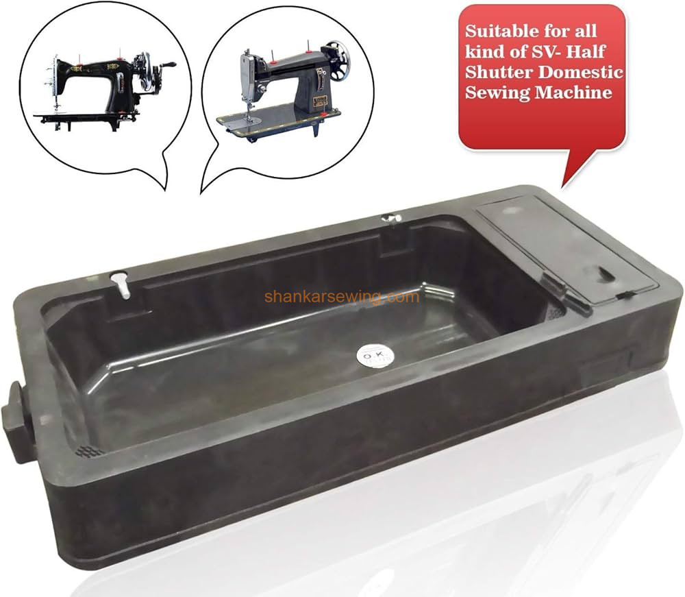 DOMESTIC BASE FOR SEWING MACHINE Plastic Body Sewing Machine Base for Domestic Sewing Machine (Colour : Black, Material: Plastic) Pack of 1 base SV