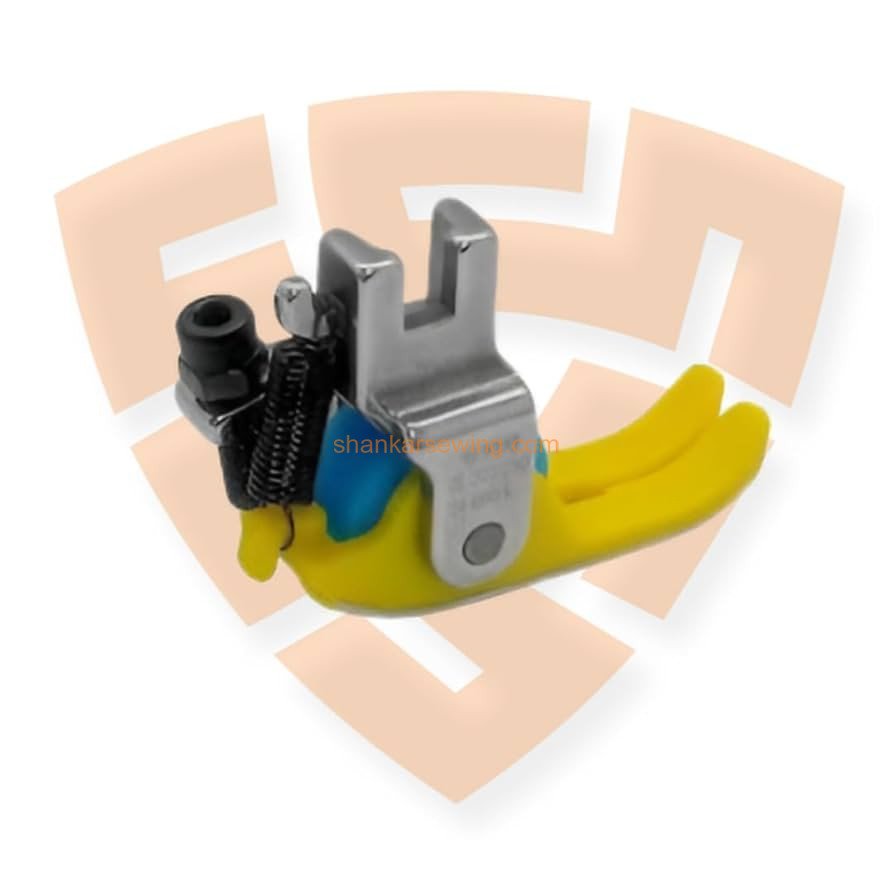 MT18 PLAIN ROLLER PRESSER FOOT MT-18 Teflon Narrow Roller Sewing Machine Presser Foot, Teflon Narrow Roller, Single Needle Lockstitch, Jack, Juki etc.(Teflon Roller) with High Shank (Pack of 1) 