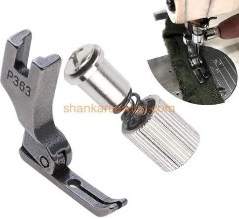 JUKI P363 Zipper Presser Foot, Quick Change Screw Device with High Shank presser foot with High Shank  (Pack of 1) 
