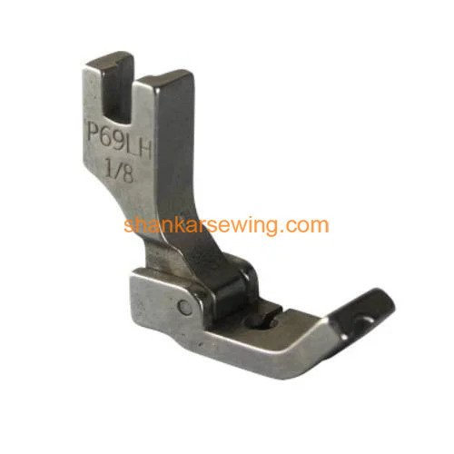 P69LH 1/8 FOOT Left Side Dori Piping Foot for Industrial Sewing Machine 