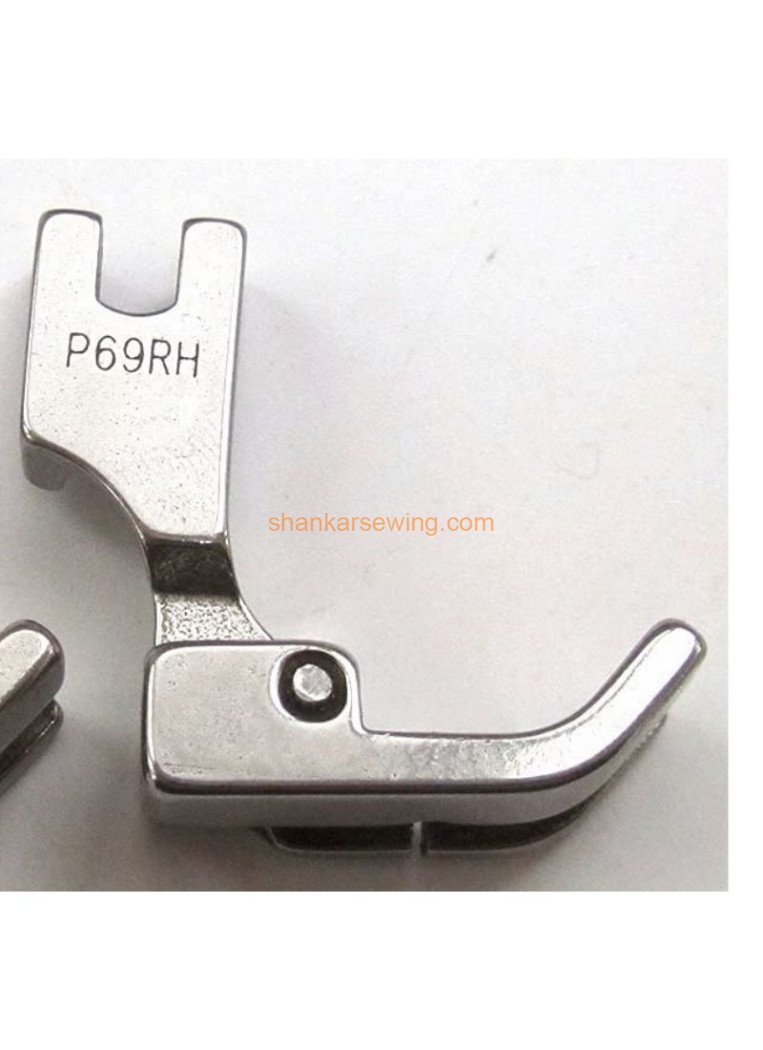 P69RH 1/8 FOOT RIGHTSide Dori Piping Foot for Industrial Sewing Machine 