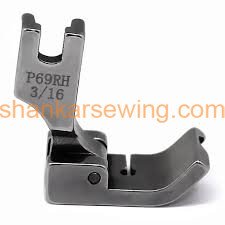 P69RH 3/16 RIGHTSide Dori Piping Foot for Industrial Sewing Machine DDL-8100, DDL-8300, DDL-8500, DDL-8700, DDL-5550, and DDL-555