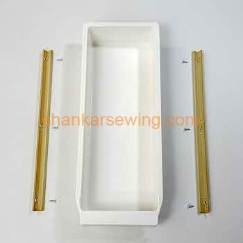 JUKI Industrial Sewing Machine Table Mounted Plastic Drawer with 2 Sliders & 6 Screws DDL-8100, DDL-8300, DDL-8500, DDL-8700, DDL-5550, and DDL-555