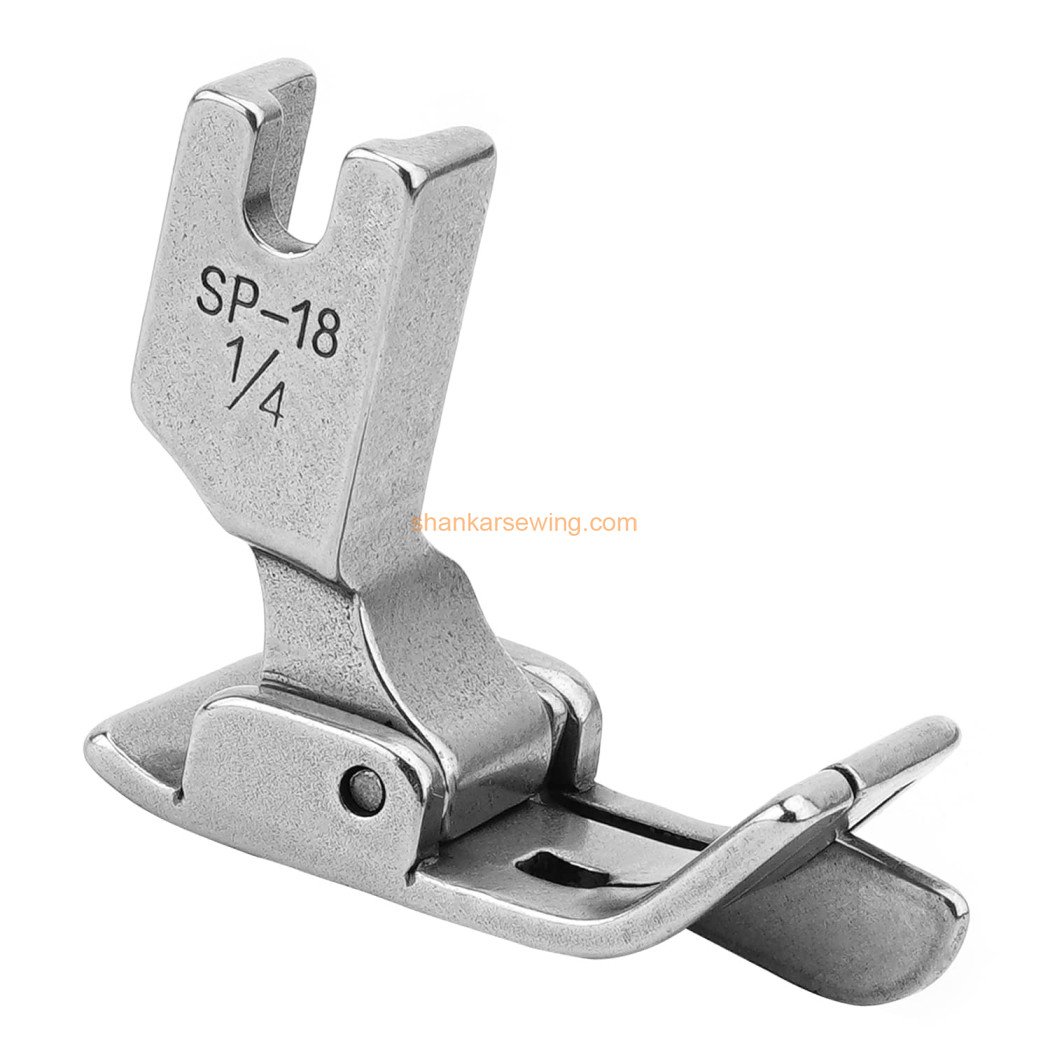 SP18 1/4 FOOT SP-18R Industrial Sewing Machine Hinged Presser Foot with Right Guide 1/4" (6mm) 1pcs 