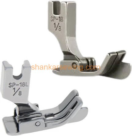 JUKI SP18L1/8-SP18R1/8 Hinged Presser Foot with LEFT&Right Guide HIGH SHANK Sewing Kit 