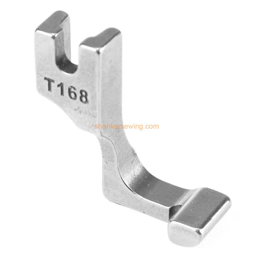 T168 PRESSER FOOT T168/S518L Invisible Zipper Presser Foot Industrial Sewing Machine (Left Side) 