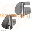 T17-8MM / 11MM T17 Hemming Folder Combo, Combo of 2, 8MM, 11MM Hemming attachments for Industrial LOCKSTITCH Machine Sewing Kit 