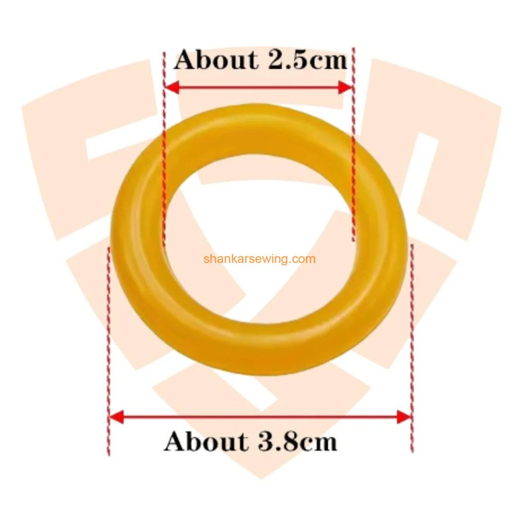 UBT BINDER RINGS Sewing Machine Bobbin Winder Rubber Ring Tire O Yellow Ring for Industrial Domestics Sewing Machine Bobbin Winder Yellow Ring, Set of 1 